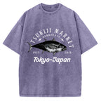 Tsukiji Fish Market Vintage Washed T-shirt
