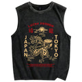 Japanese Lucky Dragon Vintage Distressed Washed Tank Top