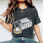 Cat Script Vintage Washed T-shirt