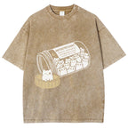 Cat Script Vintage Washed T-shirt