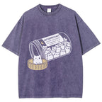 Cat Script Vintage Washed T-shirt
