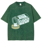 Cat Script Vintage Washed T-shirt