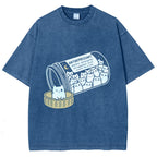 Cat Script Vintage Washed T-shirt