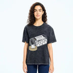 Cat Script Vintage Washed T-shirt