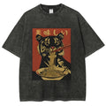 Tiger Eating Delicious Ramen Washed T-Shirt