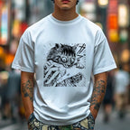 Fierce Cat Japanese Style Classic Tee