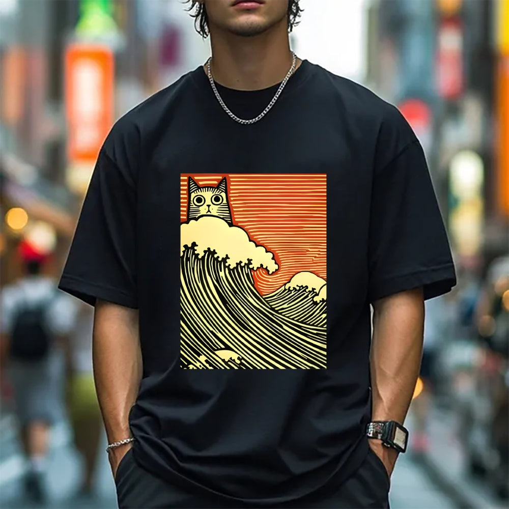 Cat Japanese Style Classic Tee