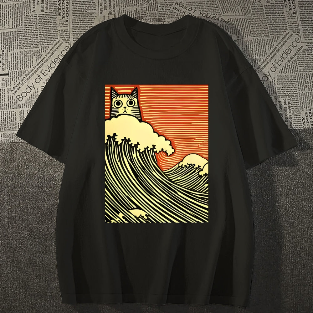 Cat Japanese Style Classic Tee