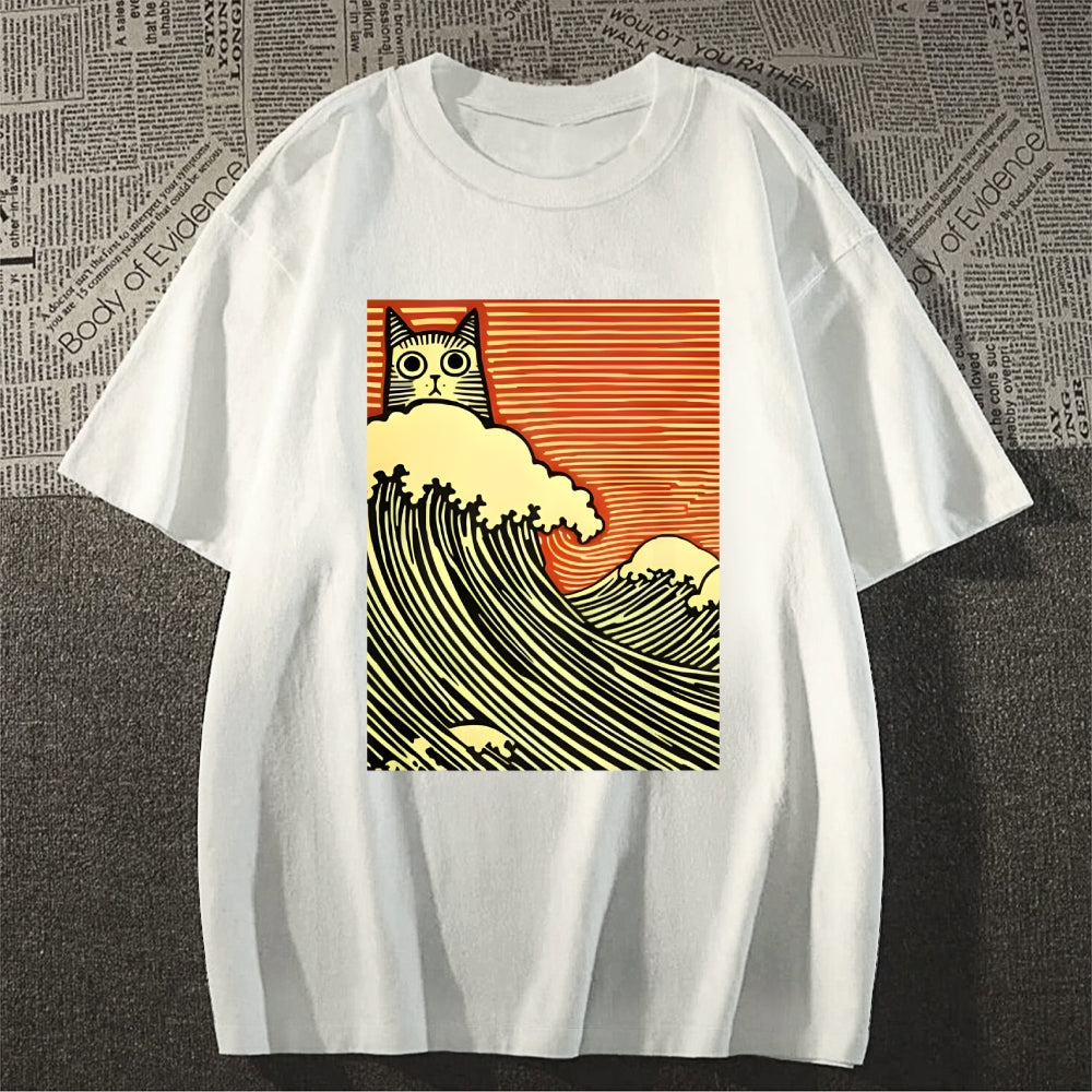 Cat Japanese Style Classic Tee