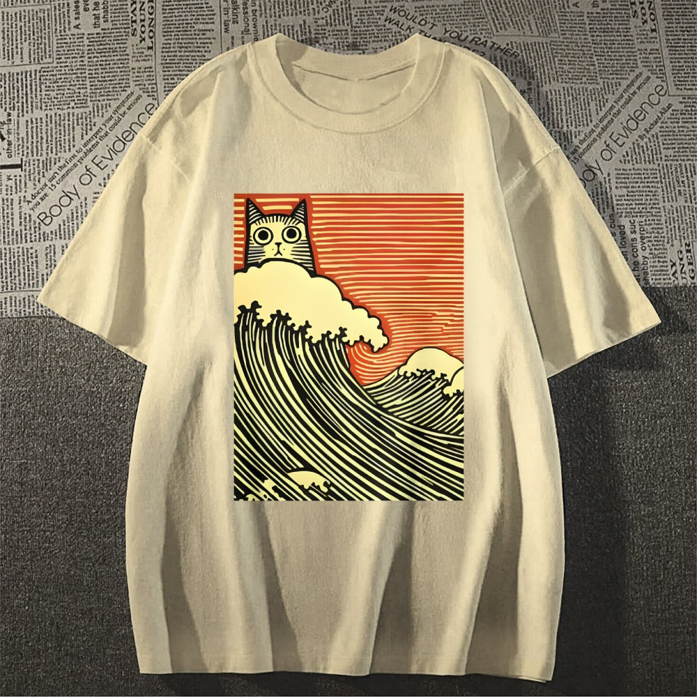 Cat Japanese Style Classic Tee