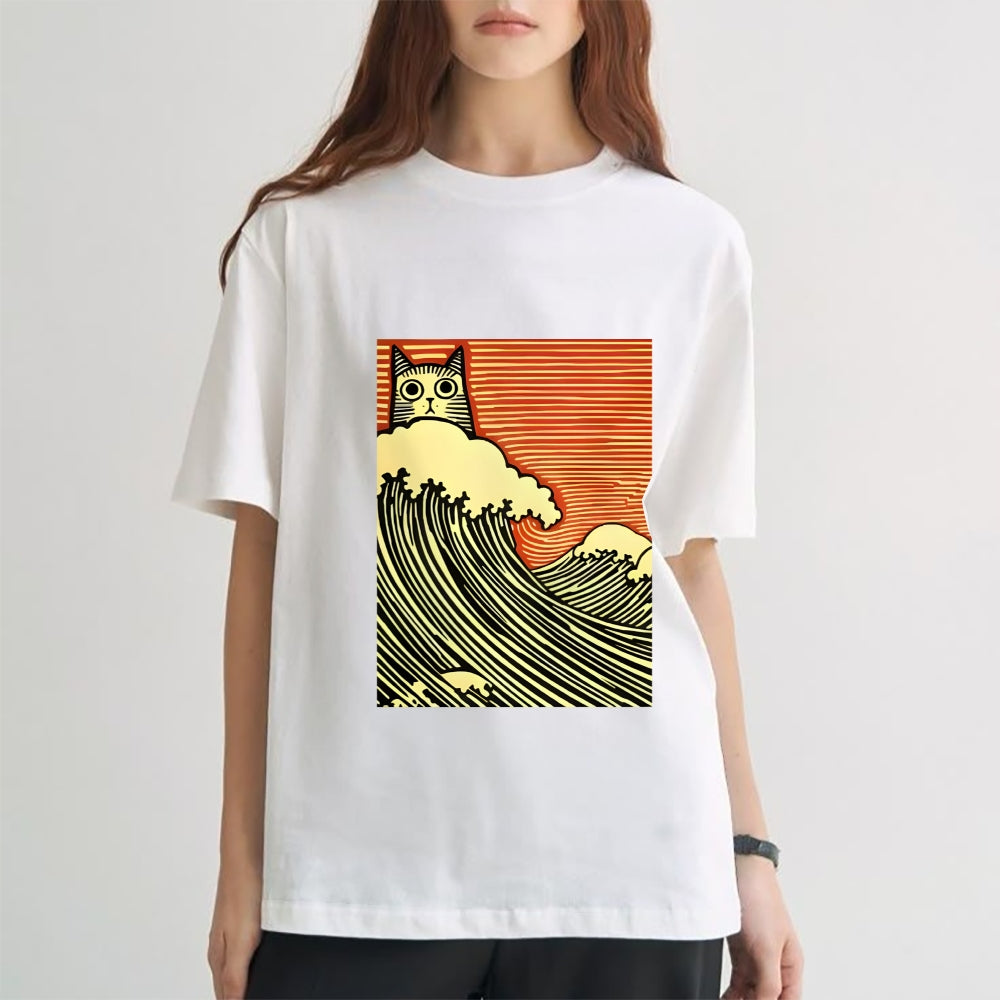 Cat Japanese Style Classic Tee