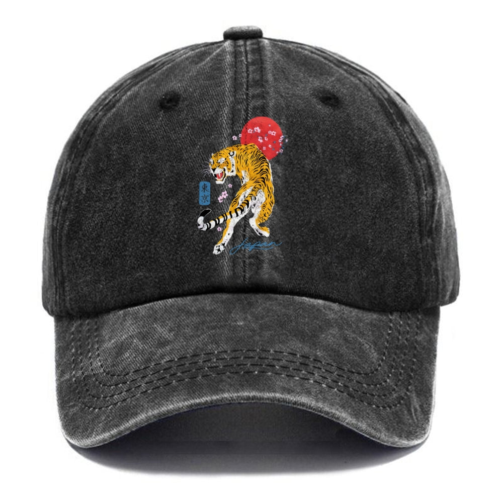 Tiger Blossom Japanese Sakura Washed Cap