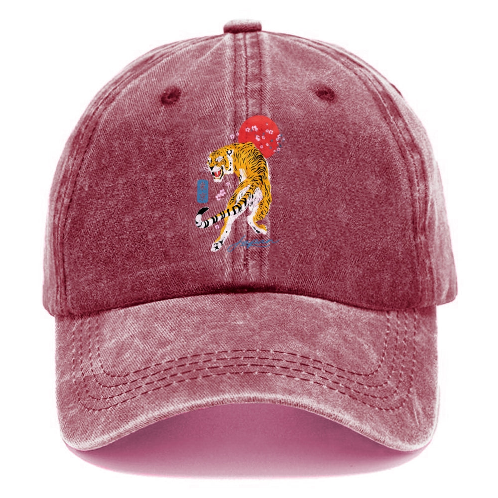 Tiger Blossom Japanese Sakura Washed Cap