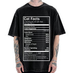 Cat Facts Vintage Washed T-shirt