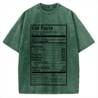 Cat Facts Vintage Washed T-shirt