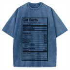 Cat Facts Vintage Washed T-shirt