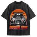 Rising Sun Racing Car Vintage Washed T-shirt