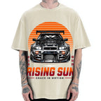 Rising Sun Racing Car Vintage Washed T-shirt