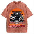 Rising Sun Racing Car Vintage Washed T-shirt