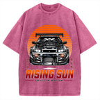 Rising Sun Racing Car Vintage Washed T-shirt