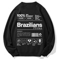 Brazilians Japanese Kanji Katakana Cotton Sweatshirt