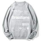 Brazilians Japanese Kanji Katakana Cotton Sweatshirt