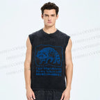 Unisex Got Problems For Future Self Raccoon Printed Washed Tank Top