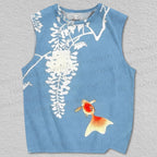 Unisex Goldfish Printed Tank Top