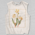 Unisex Frog Flower Printed Tank Top