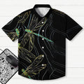 Dragonfly Flapping Its Wings Button-up Shirt