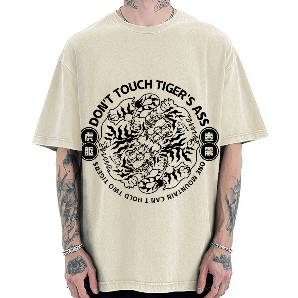 Don't  Touch Tiger's Ass Vintage Washed T-shirt