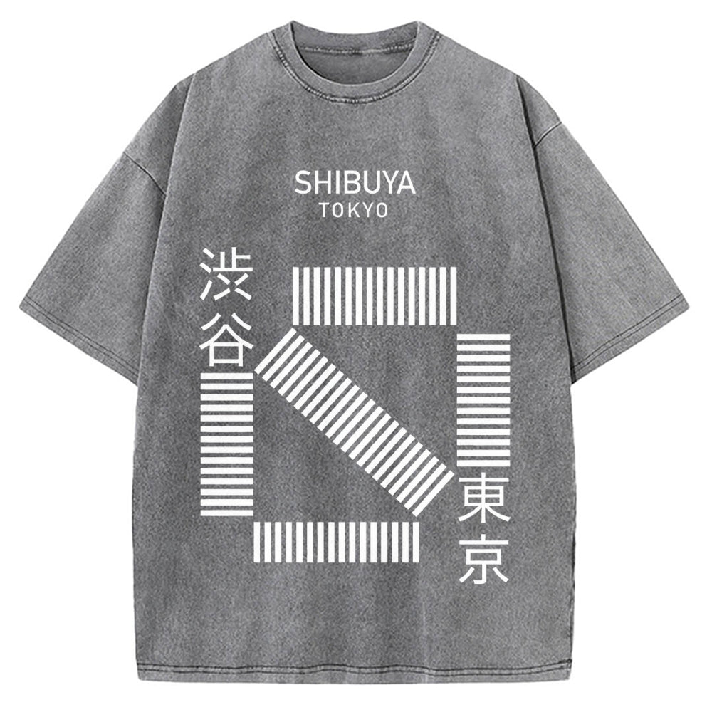 Shibuya Tokyo Vintage Washed T-shirt