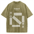 Shibuya Tokyo Vintage Washed T-shirt