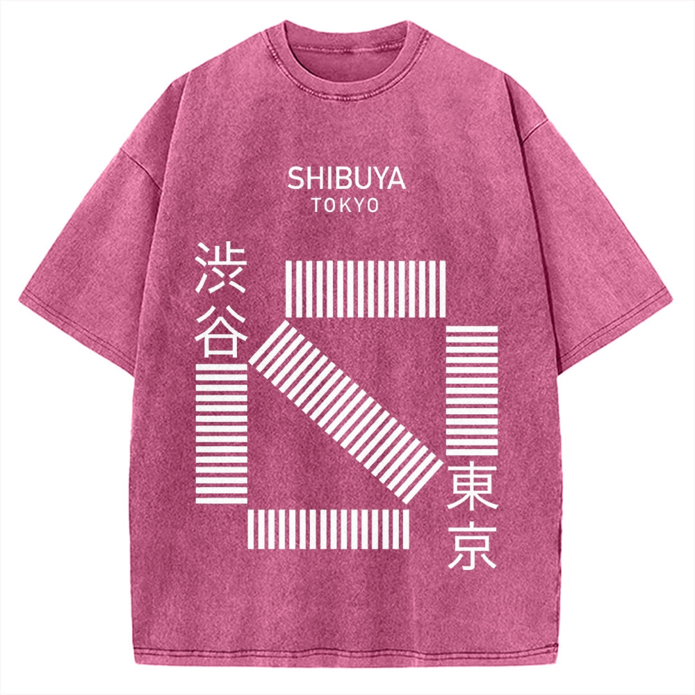 Shibuya Tokyo Vintage Washed T-shirt