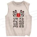Unisex Sushi Bar Printed Washed Tank Top