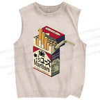 Unisex Marlboro Printed Washed Tank Top