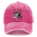 Live Fast Eat Trash Washed Cap