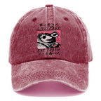 Live Fast Eat Trash Washed Cap