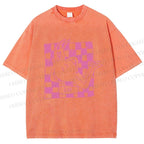 Unisex Funny Rabbit Printed Washed Tee