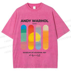 Unisex Museum Of Sunset Printed Washed Tee