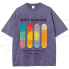 Unisex Museum Of Sunset Printed Washed Tee