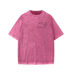 Unisex I need ibuprofen Cat Vintage Distressed Front And Back Printed Washed Tee