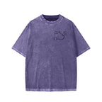 Unisex I need ibuprofen Cat Vintage Distressed Front And Back Printed Washed Tee