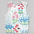 Unisex Flower Fish Printed Tank Top