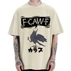F Caw F Japanese Crow Vintage Washed T-shirt