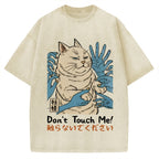 Dont Touch Me Yokai Ukiyo-E Japanese Vintage Washed T-shirt