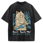 Dont Touch Me Yokai Ukiyo-E Japanese Vintage Washed T-shirt