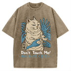 Dont Touch Me Yokai Ukiyo-E Japanese Vintage Washed T-shirt