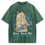 Dont Touch Me Yokai Ukiyo-E Japanese Vintage Washed T-shirt