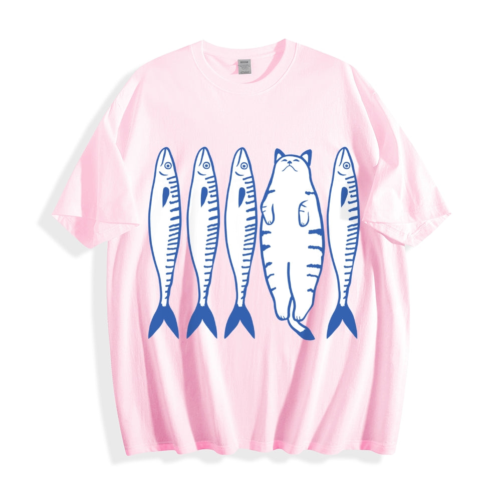 White Cat Company Cotton casual T-shirt